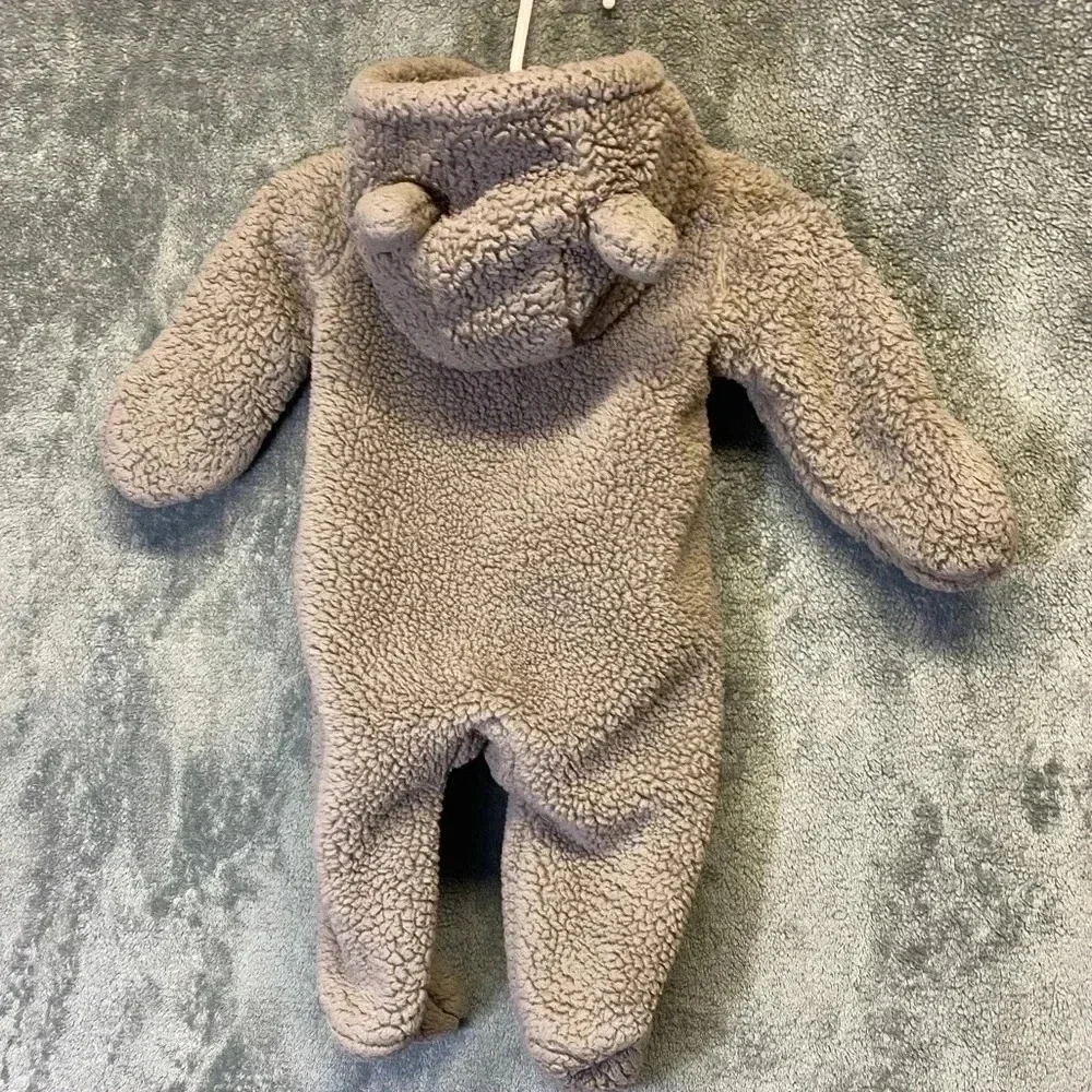 Carter's‎ baby unisex sherpa pram in tan, size 3 months